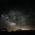 park ciemnego nieba ogrody piękna